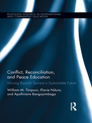 cover image of Conflict, Reconciliation and Peace Education